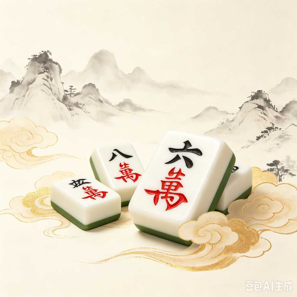 water resistant print mahjong tiles