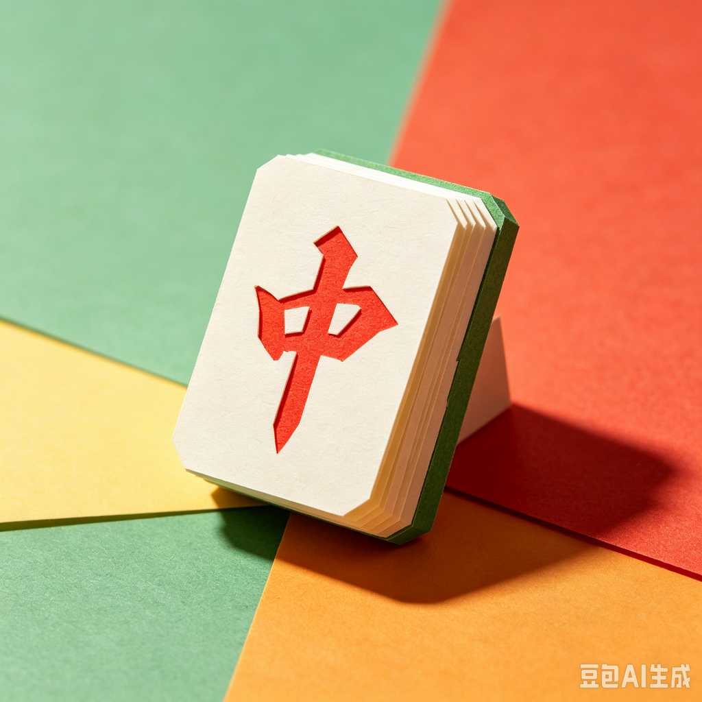 elegant text mahjong tiles